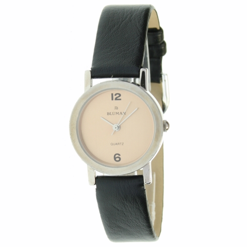 Blumar Reloj Analógico  De Mujer - Caja Redonda - Esfera Champagne