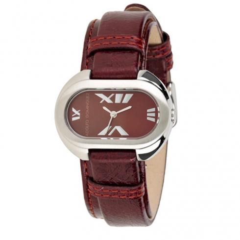 Adolfo Dominguez Adolfo Dominguez  Ad36002 Reloj De Pulsera Analógico Para Mujer Color Rojo