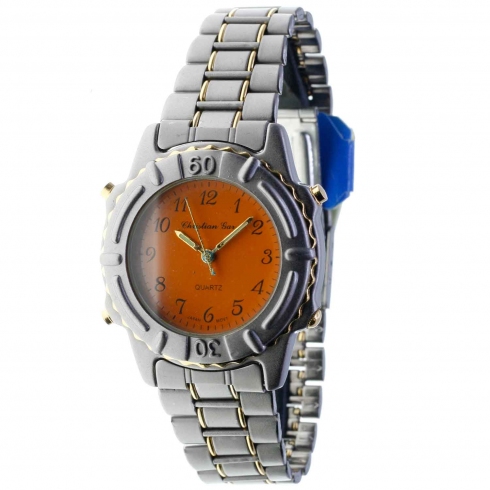 Christian Gar Reloj Christian Gar Titanium  Bicolor Esfera Naranja