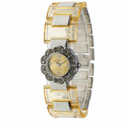 Christian Gar Christian Gar Cg-88555 Reloj Analógico Para Mujer Caja De Metal Esfera Color Ama
