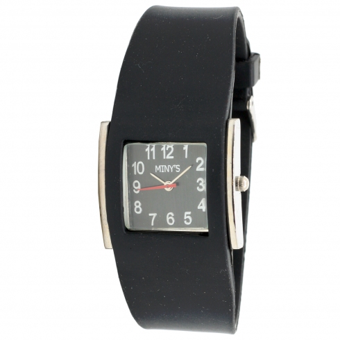 WITHOUT BRAND Reloj Miny S Reloj Para Mujer Correa De Silicona Negra