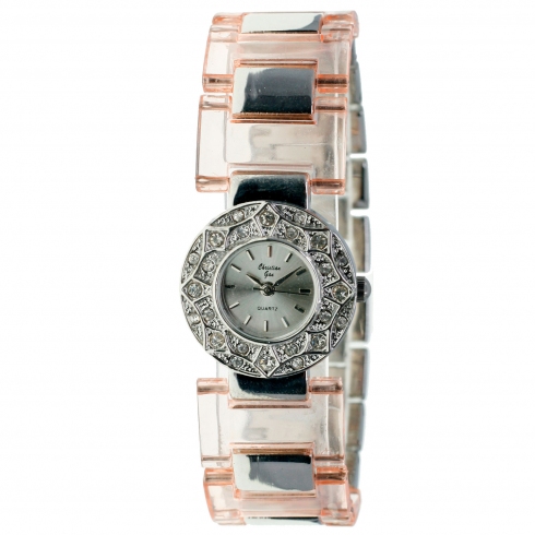 Christian Gar Christian Gar Cg-88552 Reloj Analógico Para Mujer Caja De Metal Esfera Color Pla