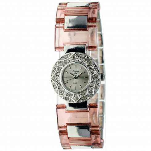 Christian Gar Christian Gar Cg-88552 Reloj Analógico Para Mujer Caja De Metal Esfera Color Pla