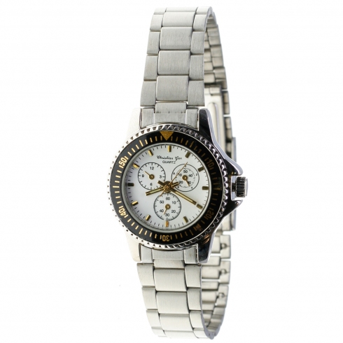 Christian Gar Reloj Christian Gar Para Mujer Cadena Acero 3 Esferas