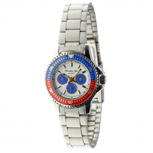 Christian Gar Reloj Christian Gar Para Mujer Cadena Acero 3 Esferas