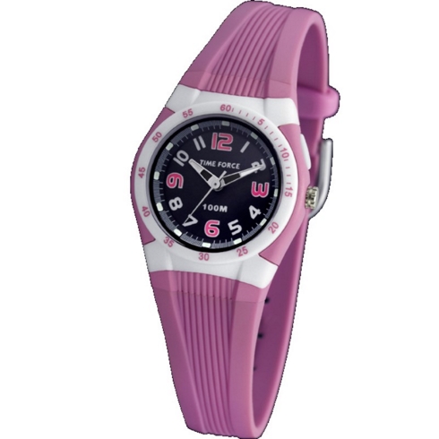 Time Force Reloj Time Force Tf3388b06 Niña 100m Esfera Negra