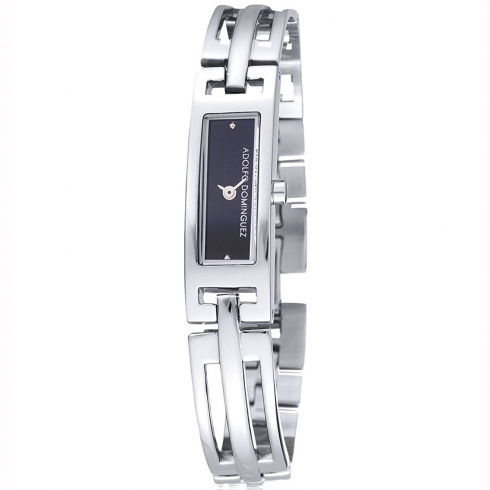 Adolfo Dominguez Adolfo Dominguez  Ad14001 Reloj De Pulsera Analógico Para Mujer Color Negro