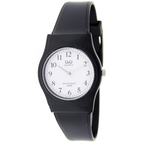 Q & Q Reloj Analógico Q&q Unisex (señora/cadete) - Esfera Blanca - Números Negros - Mo