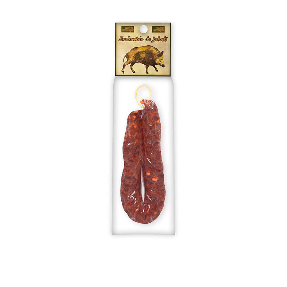Chorizo Sarta Extra de Jabalí Montes Universales envasado al vacío (250g)
