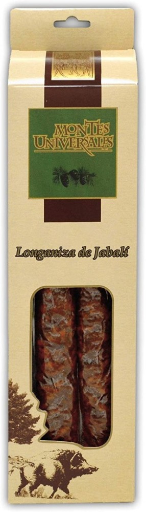 miniatura Longaniza de Jabalí Montes Universales envasada al vacío (250g)