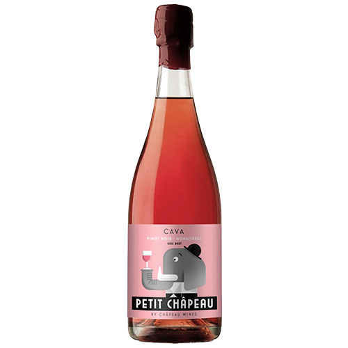 Petit Châpeau Cava Rosé. Petit Châpeau Cava. Cava. Cava Rosado. Pinot Noir. Monastrell. 