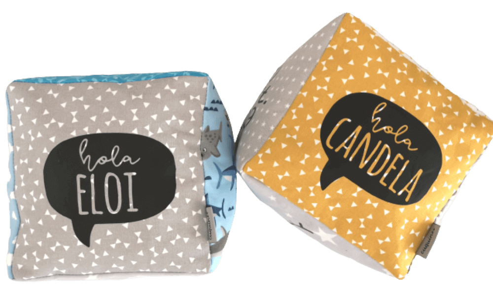 Cubo personalizado datos bebe