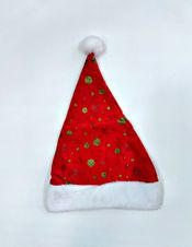 miniatura Gorro Navideño con círculos verdes y rojos 2