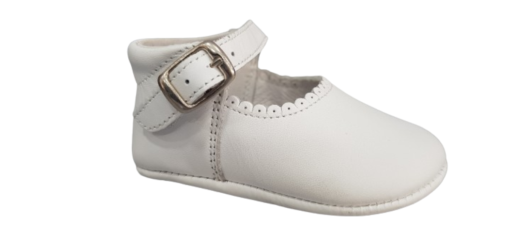 Angelitos Zapatos Merceditas Blanco Bebé