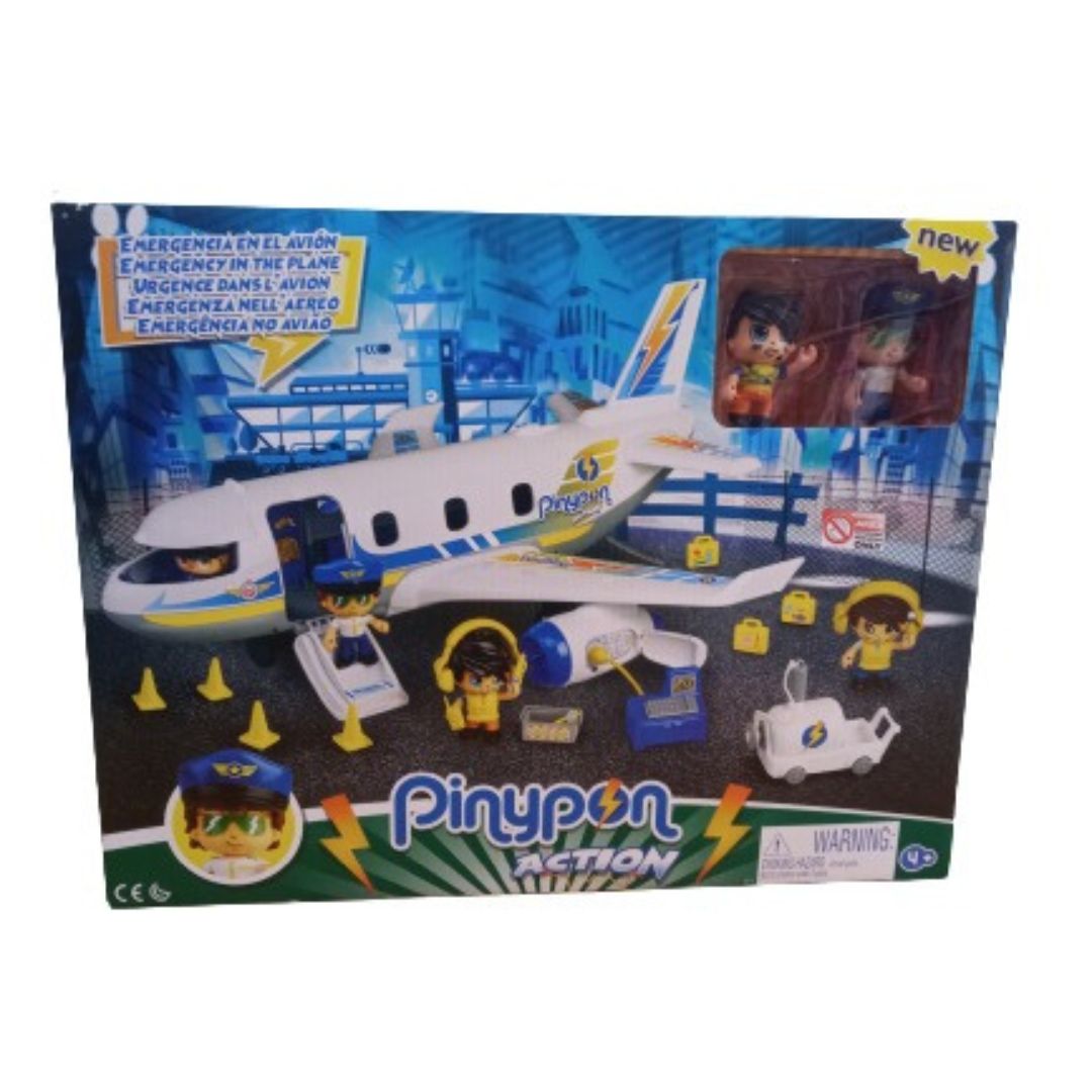 Pin y Pon Action Emergencia en el avión