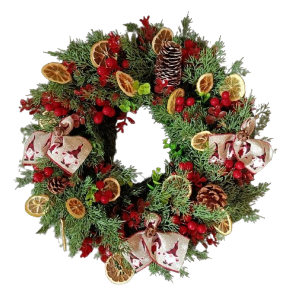 Corona Navideña interior