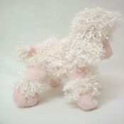 miniatura PELUCHE PEQUEÑO PERRITO PERRITA CANICHE RIZO ROSA