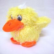 miniatura PELUCHE PELO SUAVE PATO PATITO POLLITO AMARILLO