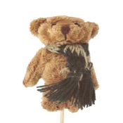 miniatura PINCHO PALO PELUCHE MINI OSITO OSO BUFANDA VERDE