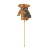miniatura Pincho Palo Peluche Mini Osito Oso Bufanda azul
