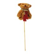 miniatura PINCHO PALO PELUCHE MINI OSITO OSO BUFANDA ROJA