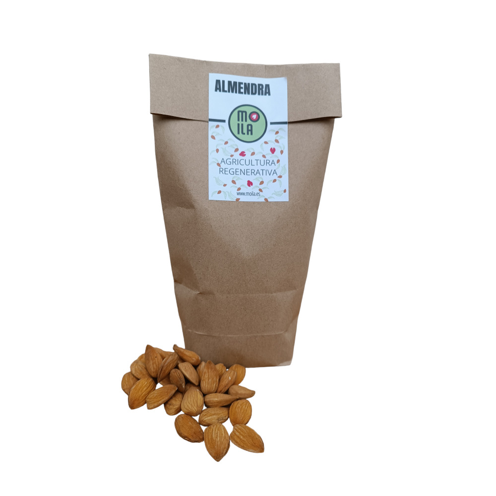 Almendra natural de agricultura regenerativa