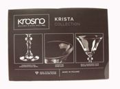 miniatura Krista Martini Glass Copas Cristal Transparente Cóctel 6 x 170ml 6