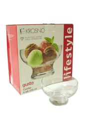 miniatura Lote Copas Helado Postre Cuenco Bowl Cristal Lifestyle 6 x 170 ml