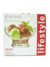 miniatura LOTE 6 COPAS HELADO POSTRE CUENCO BOWL CRISTAL LIFESTYLE KROSNO 170ML