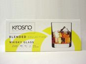 miniatura LOTE 6 VASOS CRISTAL WHISKY AGUA ETC BLENDED KROSNO 350ML BAJO