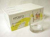 miniatura LOTE 6 VASOS CRISTAL WHISKY AGUA ETC BLENDED KROSNO 350ML BAJO