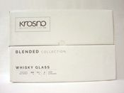 miniatura LOTE 6 VASOS CRISTAL WHISKY AGUA ETC BLENDED KROSNO 350ML BAJO