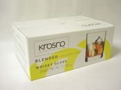 miniatura LOTE 6 VASOS CRISTAL WHISKY AGUA ETC BLENDED KROSNO 350ML BAJO