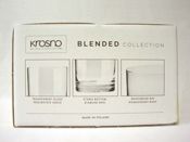 miniatura LOTE 6 VASOS CRISTAL WHISKY AGUA ETC BLENDED KROSNO 350ML BAJO