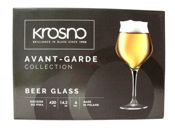 miniatura LOTE 6 COPAS VASOS CRISTAL CERVEZA LIP AVANT GARDE KROSNO 420 ML