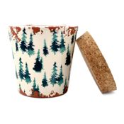 miniatura Vela cerámica Abeto verde/Mediterráneo