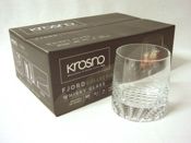 miniatura LOTE 6 VASOS CRISTAL TRANSPARENTE RECTO WHISKY AGUA OPERA FJORD 300ML