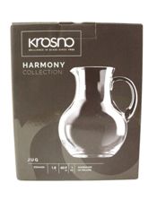 miniatura JARRA CRISTAL HECHA A MANO ARTESANIA POLONIA KROSNO HARMONY 1800ML