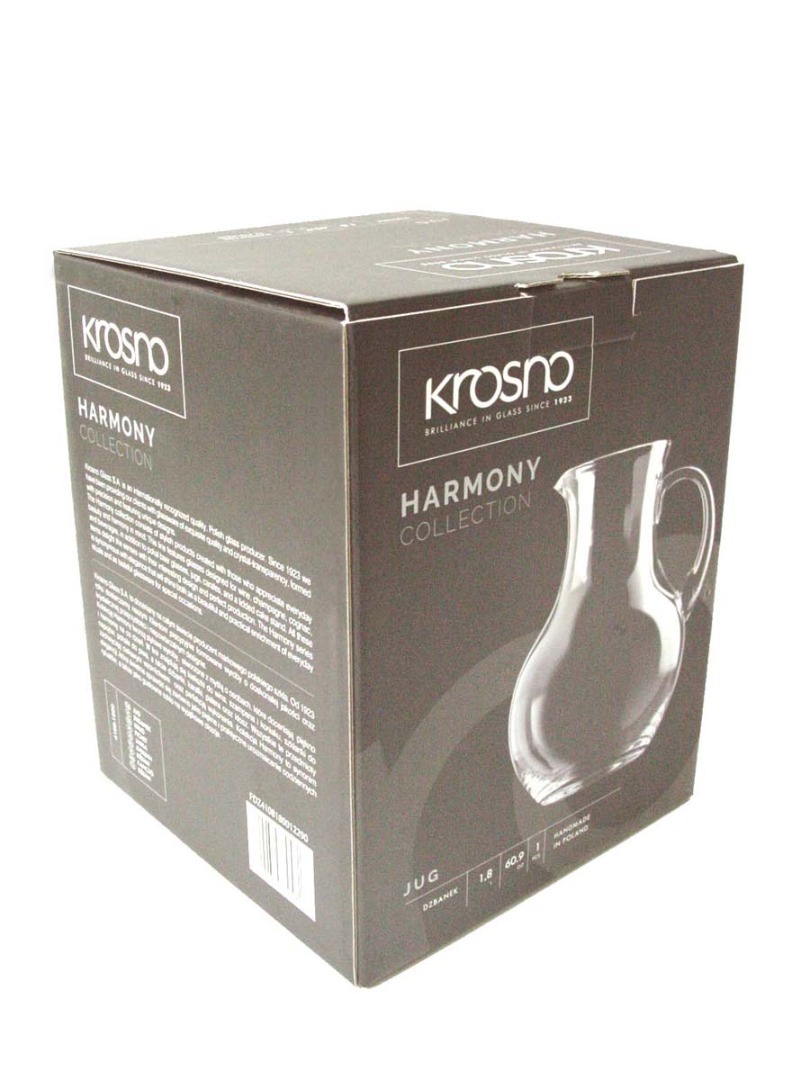 Jarra Cristal Hecha a Mano Polonia Krosno Harmony 1800 ml