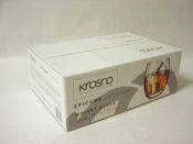 miniatura OTE 6 VASOS CRISTAL CURVADO WHISKY AGUA ETC EPICURE KROSNO 300ML