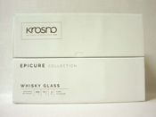 miniatura OTE 6 VASOS CRISTAL CURVADO WHISKY AGUA ETC EPICURE KROSNO 300ML