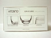 miniatura OTE 6 VASOS CRISTAL CURVADO WHISKY AGUA ETC EPICURE KROSNO 300ML