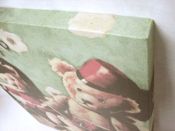 miniatura CUADRO LIENZO CANVAS MADERA INFANTIL OSITOS JUGUETES TAMBOR