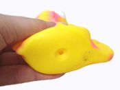 miniatura MUÑECO INFANTIL GOMA FLEXIBLE SILBIDO FLOTADOR AGUA BAÑO CABALLITO MAR