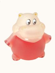 miniatura GEL DE BAÑO GEL DE DUCHA 35 ML MUÑECO PVC ANIMAL HIPOPOTAMO ROSA