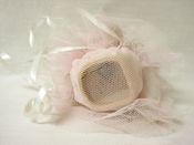 miniatura FIGURA MUÑECA CABEZA CERAMICA HUECA TUL ROSA