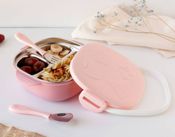 miniatura KIOKIDS Caja Acero Almuerzo Rosa 