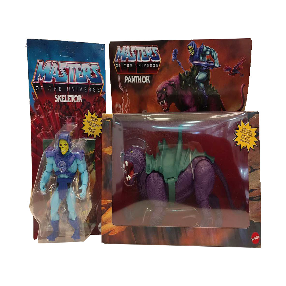 Pack de figuras Mattel de Masters of the Universe: Skeletor + Panthor