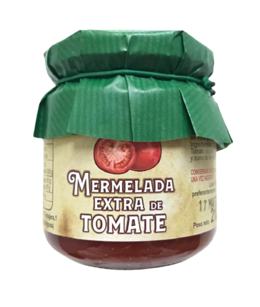 PACK 6 BOTES MERMELADA EXTRA DE TOMATE. Bote de 212 g.