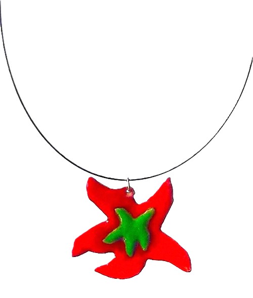 Colgante reversible esmaltado al fuego